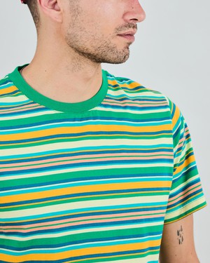 Stripes Regular T-Shirt Green from Brava Fabrics