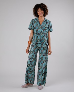 Spring Wide Leg Pants Blue from Brava Fabrics