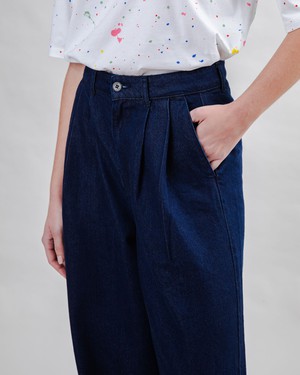 Wide Leg Pants Denim Dark from Brava Fabrics