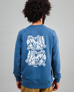 Asis Percales Tigris Sweatshirt Blue from Brava Fabrics