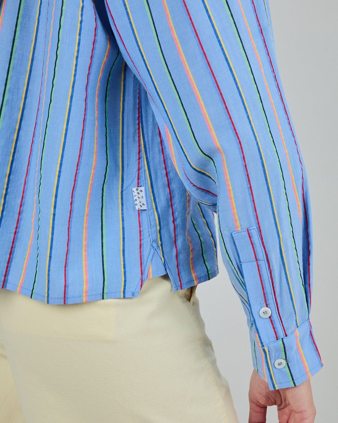 Stripes Boxy Blouse Blue from Brava Fabrics