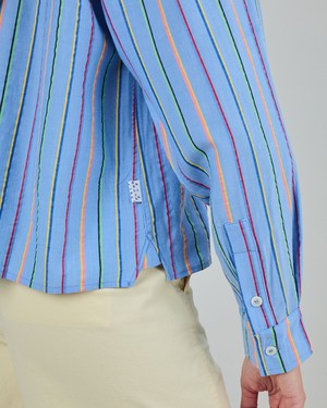 Stripes Boxy Blouse Blue from Brava Fabrics
