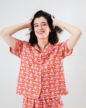 Marisol Aloha Blouse Red from Brava Fabrics