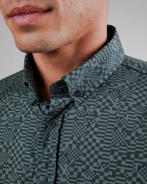 Pixel Shirt Green from Brava Fabrics