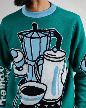 The Indoor Society Sweater Green from Brava Fabrics