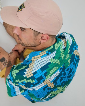 Tropical Pixel Camo Aloha Shirt from Brava Fabrics
