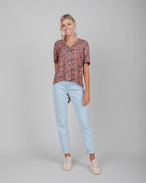 Asis Percales Passerine Aloha Blouse from Brava Fabrics