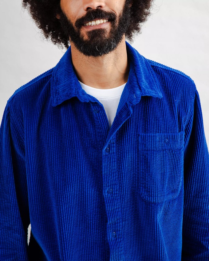 Corduroy Overshirt Klein Blue from Brava Fabrics
