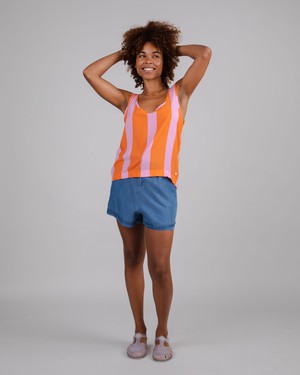 Color Block Tank Top Orange from Brava Fabrics