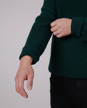Waterfront Wool Sweater Green from Brava Fabrics