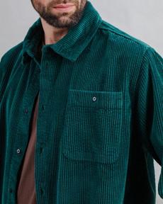 Corduroy Overshirt Green via Brava Fabrics