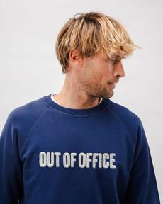 Out of Office Sweatshirt Navy via Brava Fabrics
