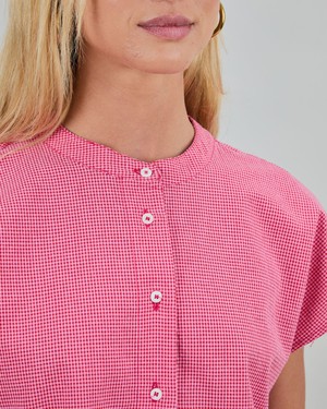 Checks Sleeveless Blouse Pink from Brava Fabrics
