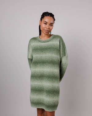 Knitted Alpaca Dress Moss from Brava Fabrics