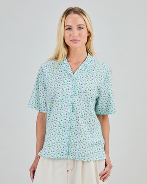 Marbles Aloha Blouse White from Brava Fabrics