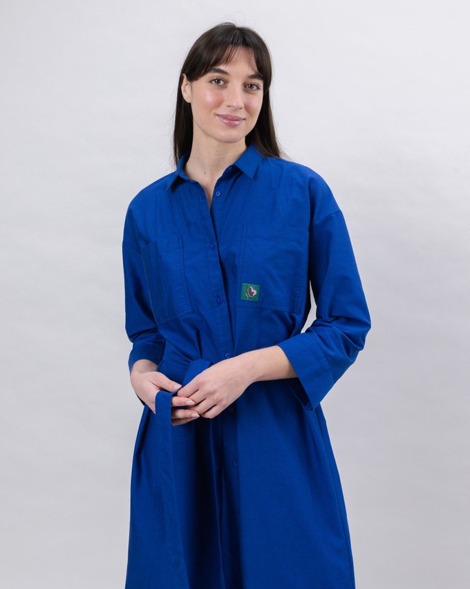 Bombon Shirt Dress Klein Blue from Brava Fabrics