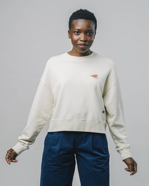 Fugu Ecru Sweatshirt from Brava Fabrics