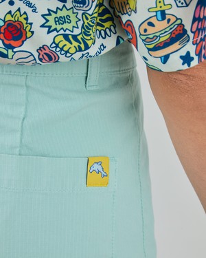 High Waist Shorts Green from Brava Fabrics