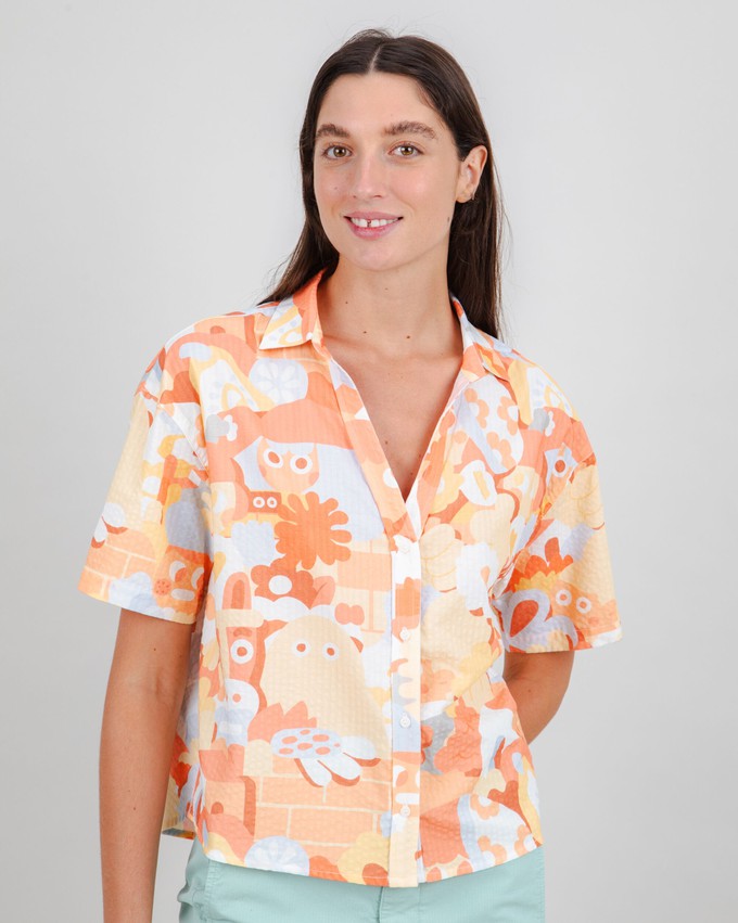 Geco Friends Oversize Cropped Blouse from Brava Fabrics