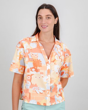 Geco Friends Oversize Cropped Blouse from Brava Fabrics