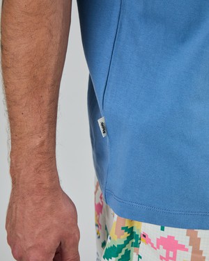Tropical Pixel 404 Oversize T-Shirt Blue from Brava Fabrics
