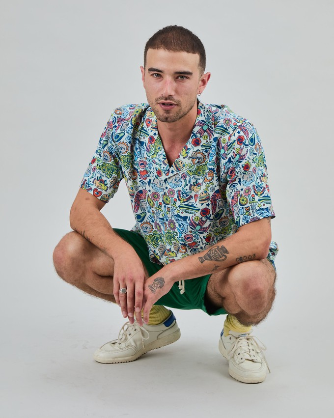 This is Asis Aloha Shirt from Brava Fabrics