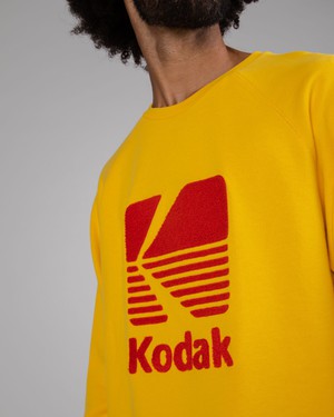 Kodak Logo Sweatshirt Yellow from Brava Fabrics