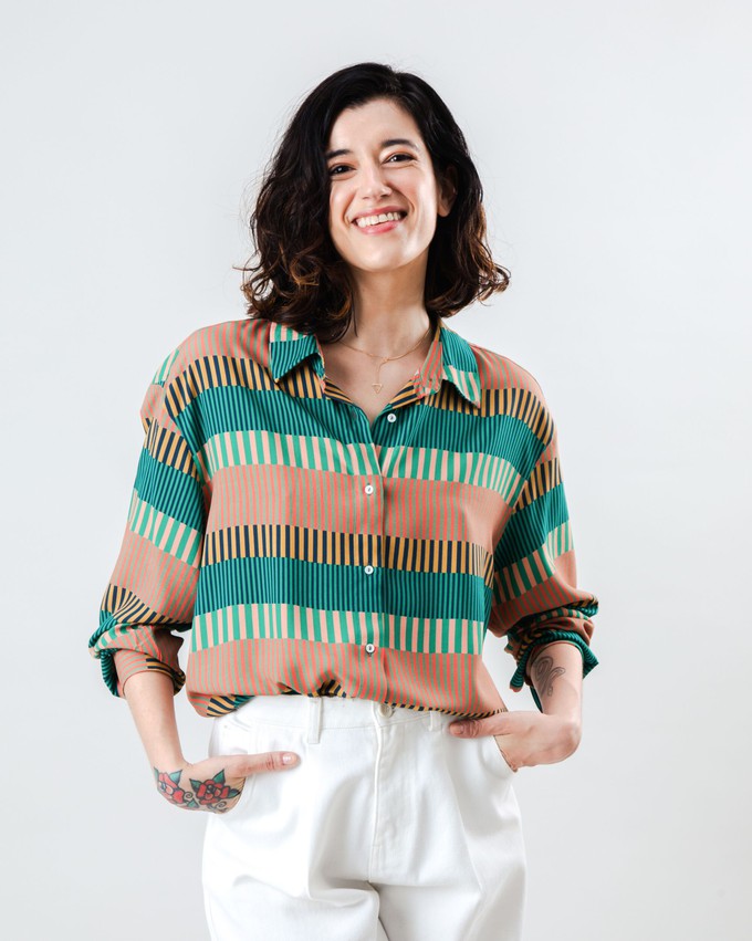 Atlantic Prnited Blouse from Brava Fabrics