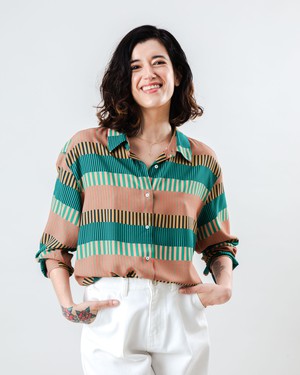 Atlantic Prnited Blouse from Brava Fabrics