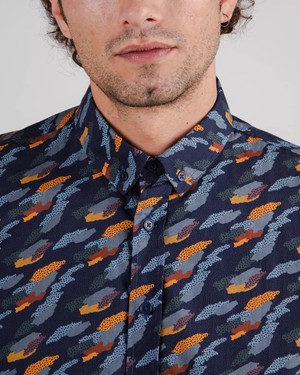Ucon Palma Shirt Navy from Brava Fabrics
