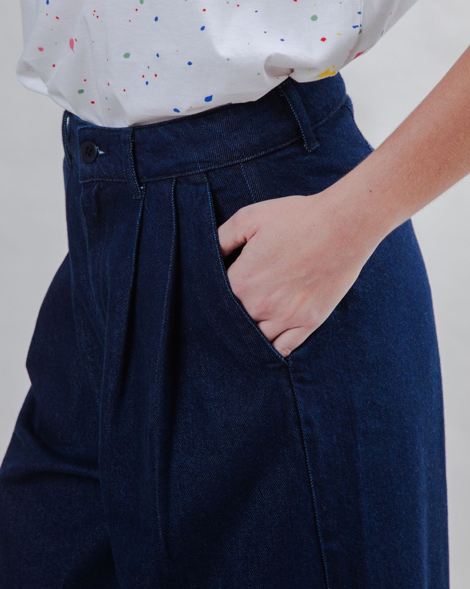 Wide Leg Pants Denim Dark from Brava Fabrics