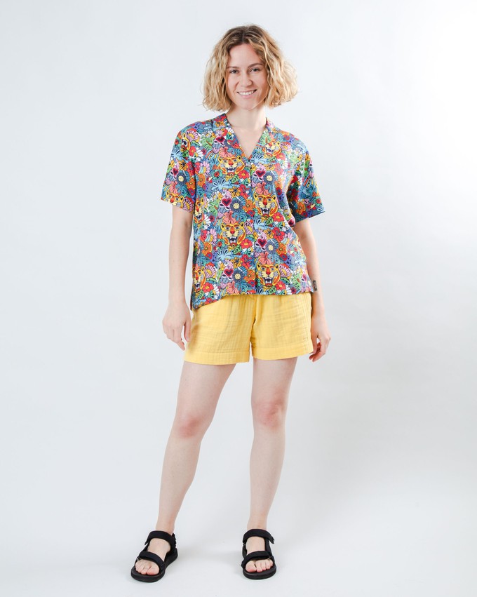 Asis Percales Tutti Frutti Aloha Blouse from Brava Fabrics