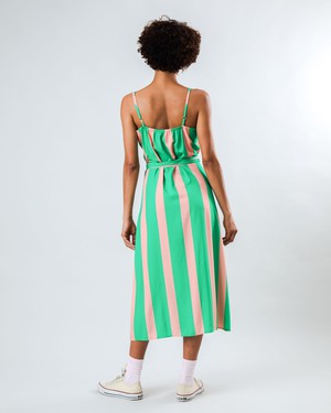 Color Block Strap Dress Green from Brava Fabrics