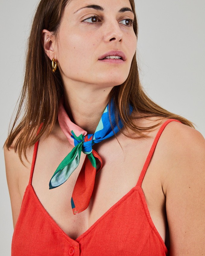 Maxi Flower Cotton Scarf from Brava Fabrics