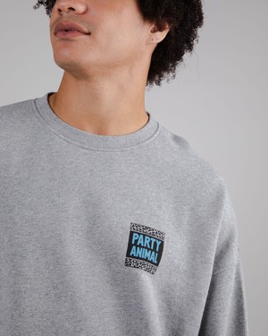 Yeye Weller Party Oversize Sweatshirt Grey from Brava Fabrics