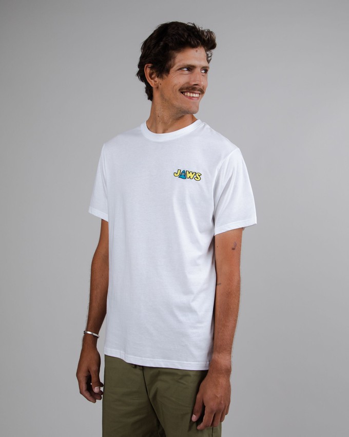 Jaws T-shirt White from Brava Fabrics