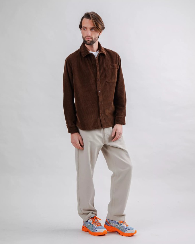 Corduroy Overshirt Chocolate from Brava Fabrics