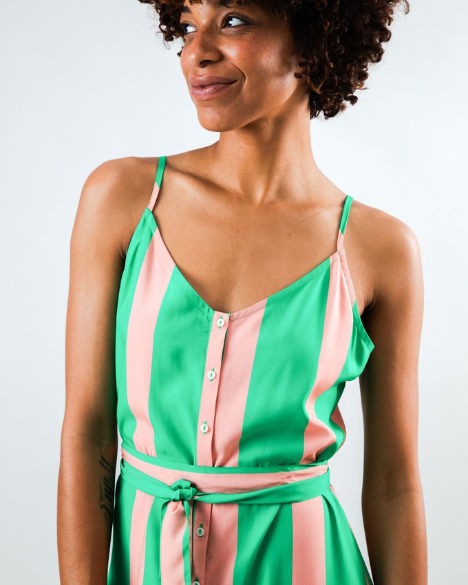 Color Block Strap Dress Green from Brava Fabrics