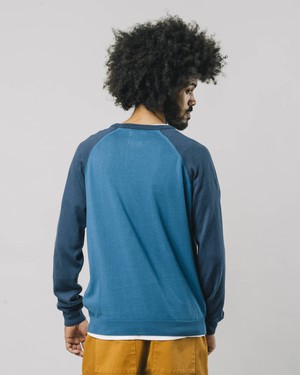 Blue Color Block Sweater from Brava Fabrics