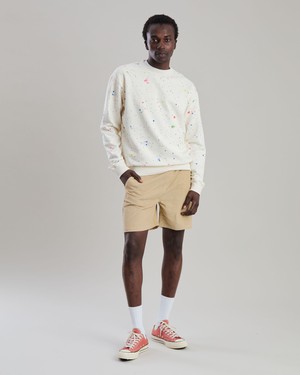 Splash Paint Sweatshirt Ecru from Brava Fabrics