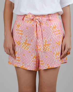 Dizzy Belted Shorts Rose from Brava Fabrics