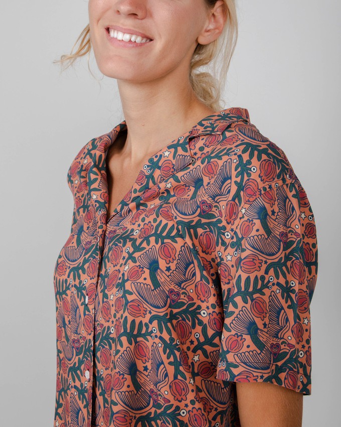 Asis Percales Passerine Aloha Blouse from Brava Fabrics