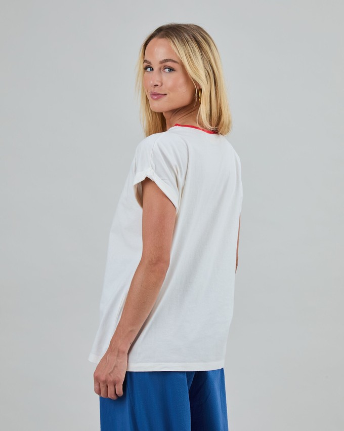 Peanuts Retro Friends Scoop Tee Ecru from Brava Fabrics