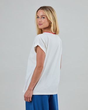 Peanuts Retro Friends Scoop Tee Ecru from Brava Fabrics