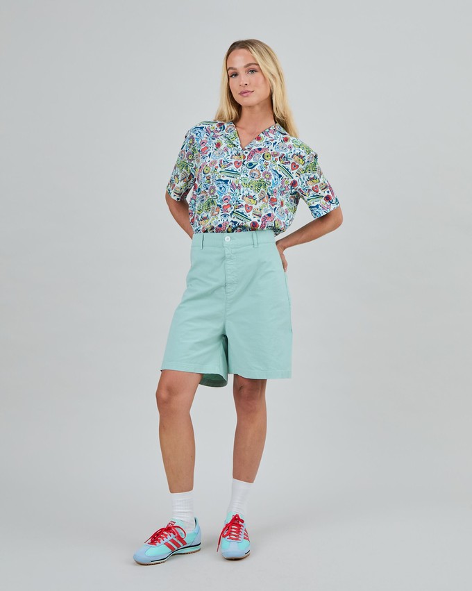High Waist Shorts Green from Brava Fabrics