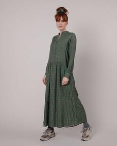 Geo Long Mao Dress Green via Brava Fabrics