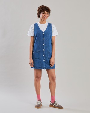 Washed Denim Short Dress Blue from Brava Fabrics