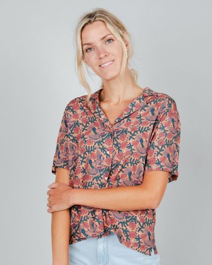 Asis Percales Passerine Aloha Blouse from Brava Fabrics