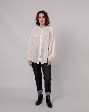 Stripes Boho Blouse Ecru from Brava Fabrics