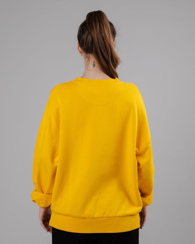 Kodak Logo Rounded Sweatshirt Yellow from Brava Fabrics
